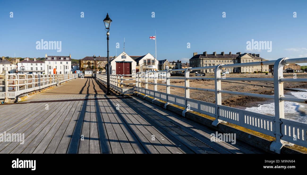 Beaumaris Pier, Anglesey, North Wales Stock Photo