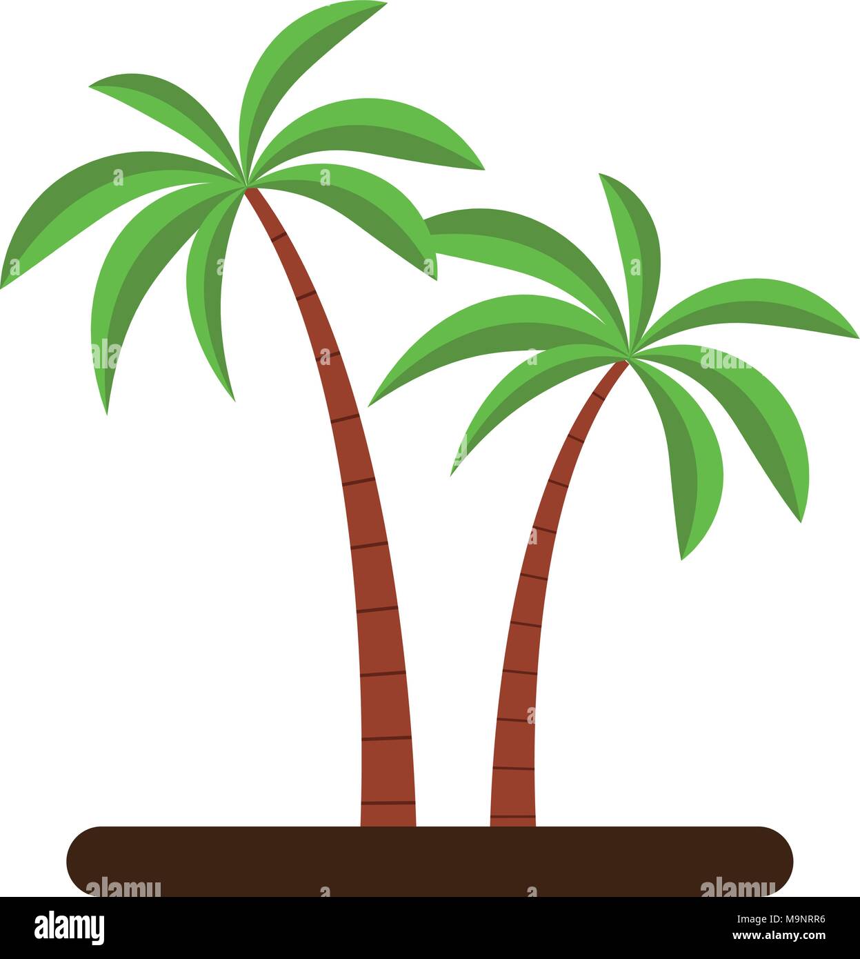 Tree palms cartoon Stock Vector Image & Art - Alamy