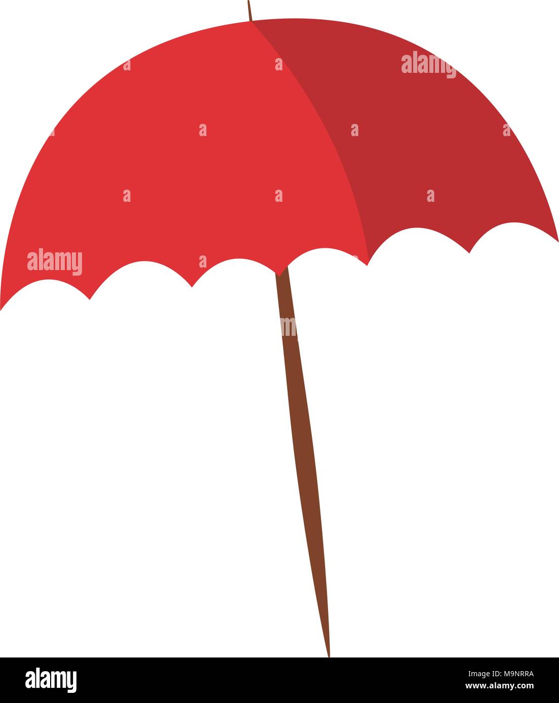 Beach umbrella isolated Stock Vector Image & Art - Alamy