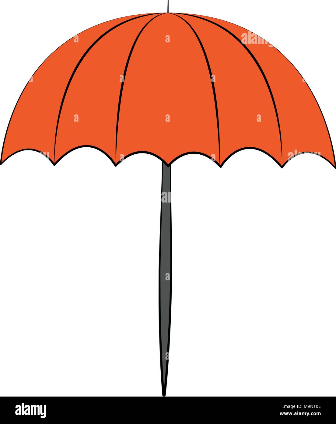 Beach umbrella isolated Stock Vector Image & Art - Alamy