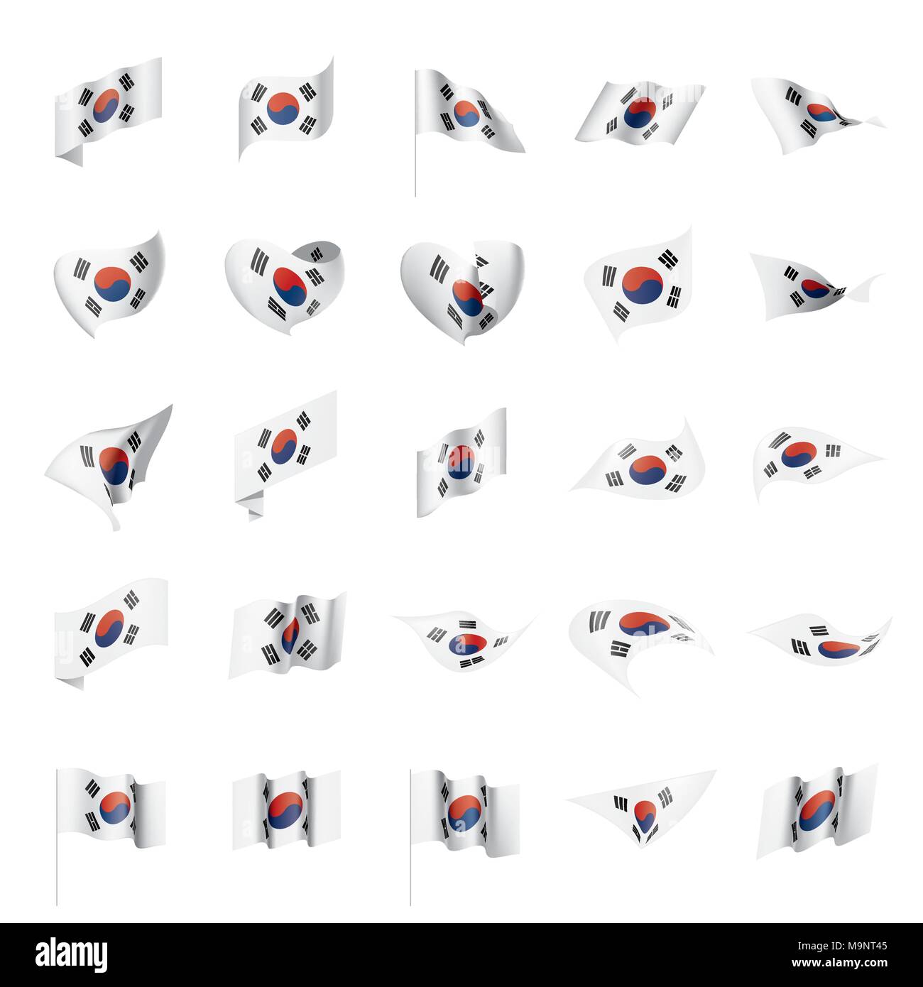 South Korean flag, vector illustration Stock Vector Image & Art - Alamy