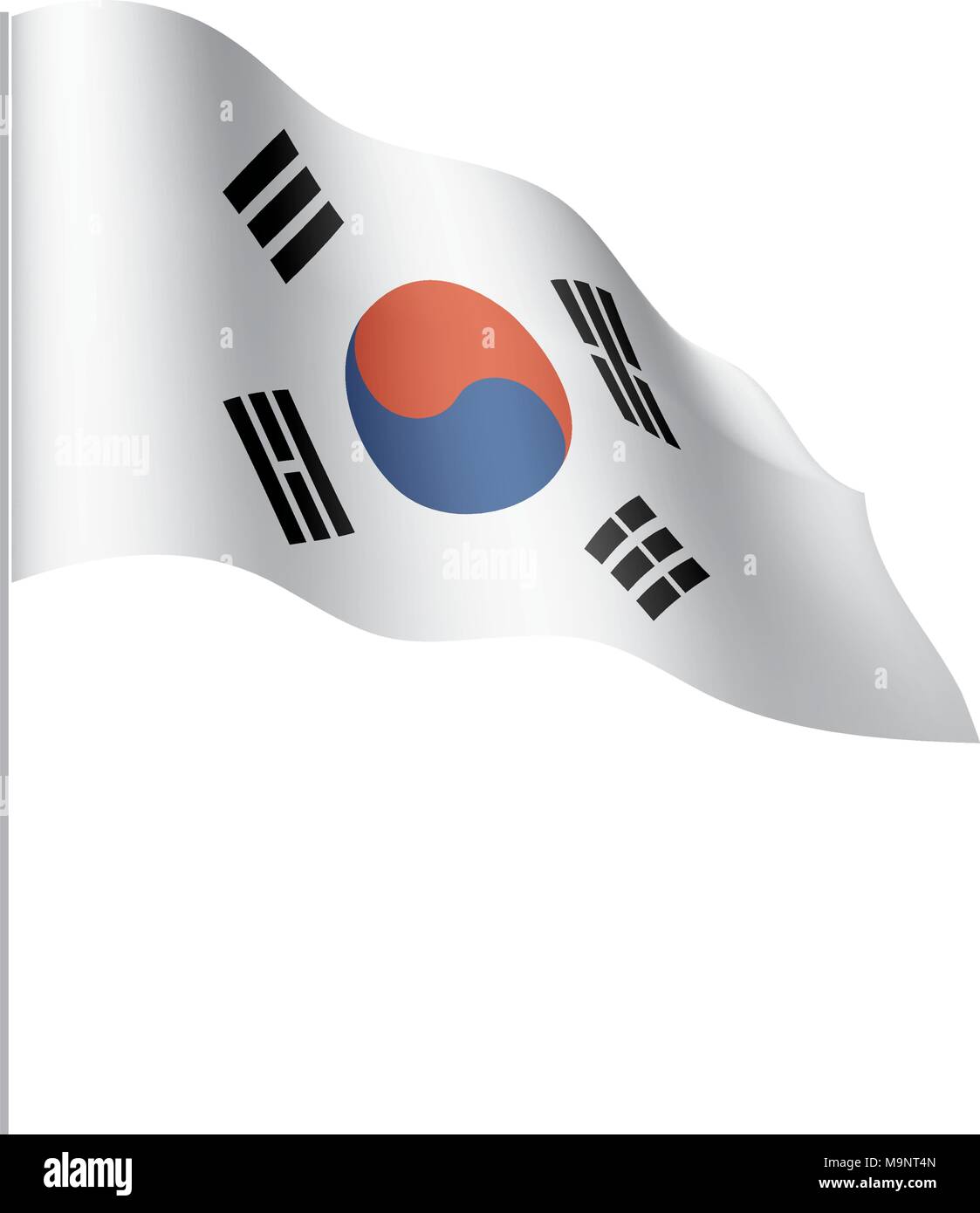 South Korean flag, vector illustration Stock Vector Image & Art - Alamy