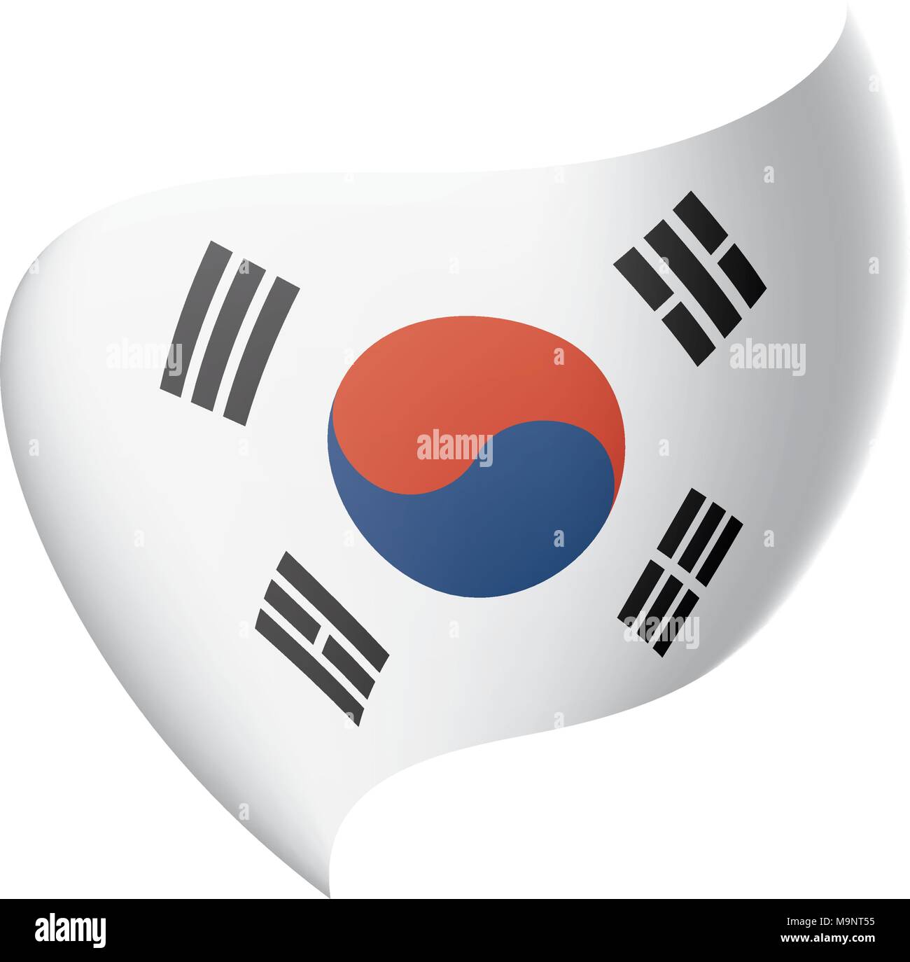 South Korean flag, vector illustration Stock Vector Image & Art - Alamy