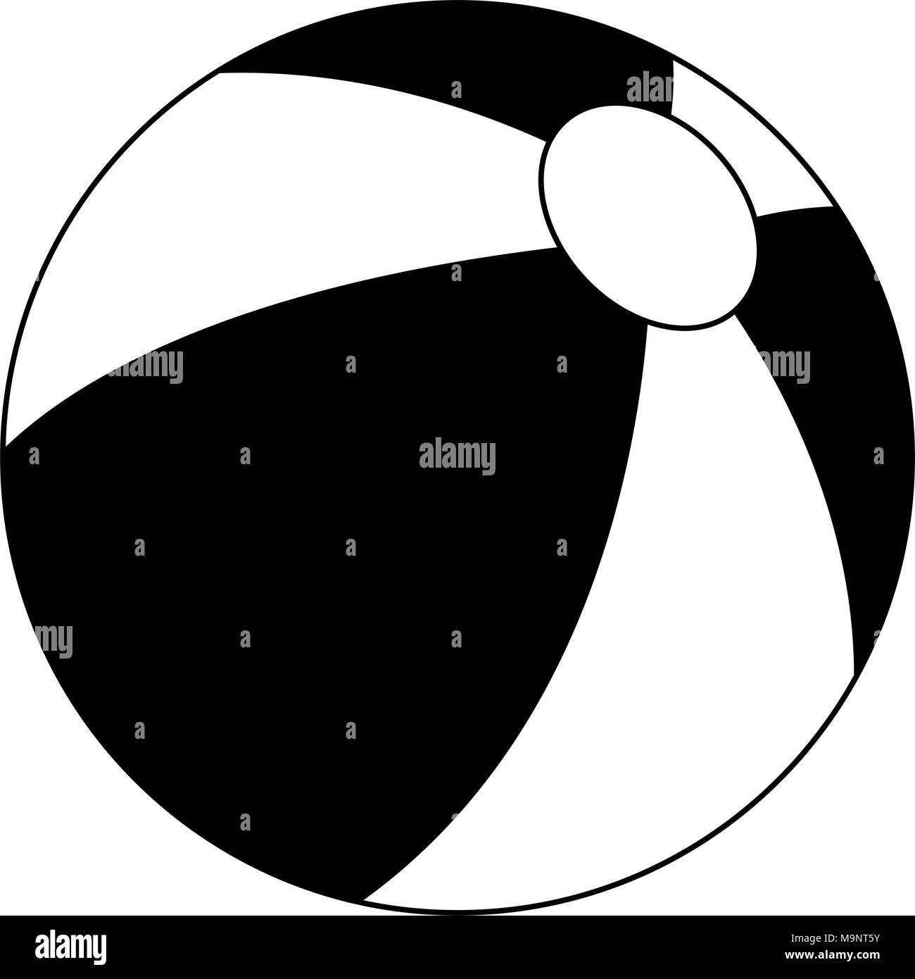 Beach ball isolated Stock Vector Image & Art Alamy