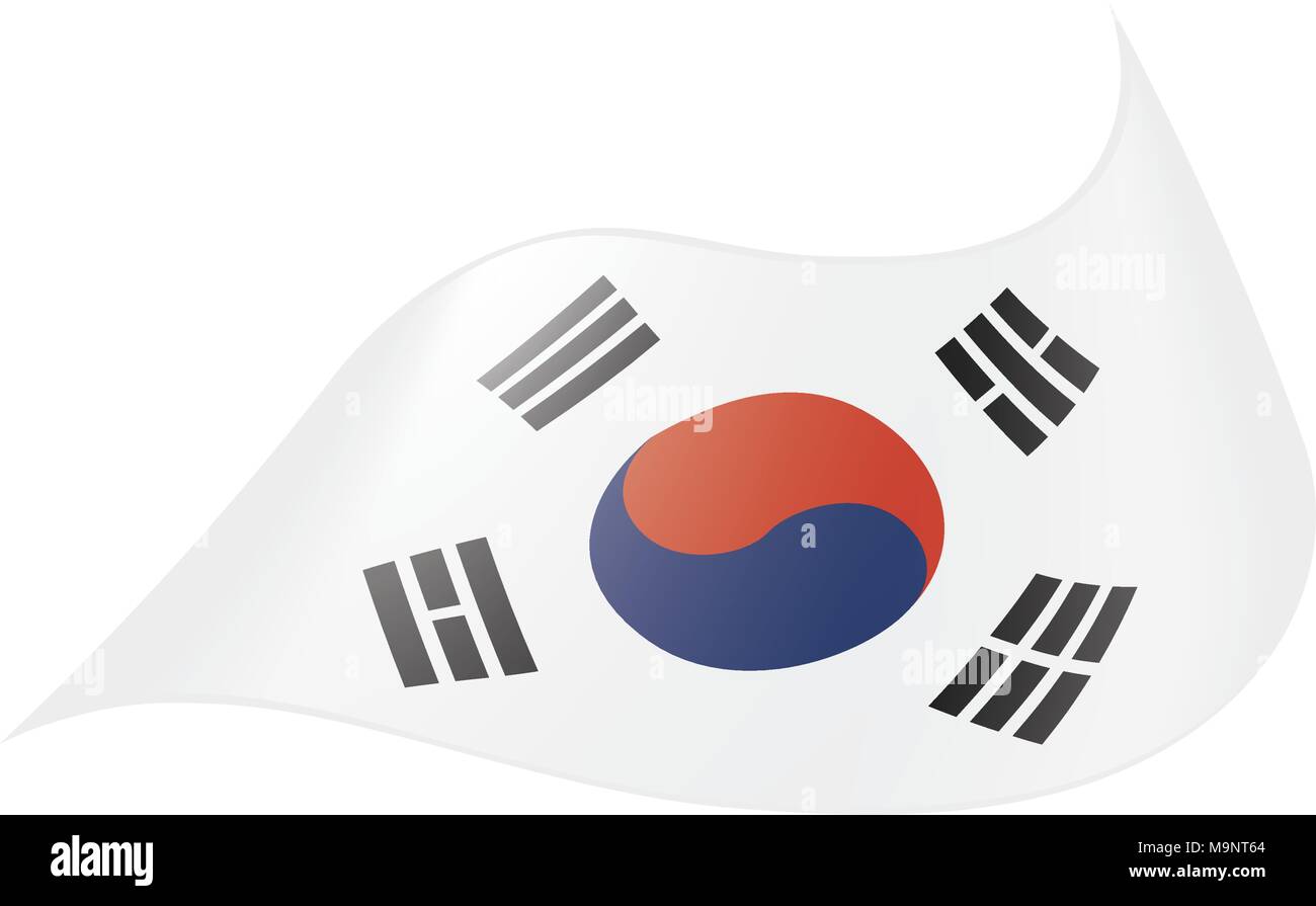 South Korean flag, vector illustration Stock Vector Image & Art Alamy