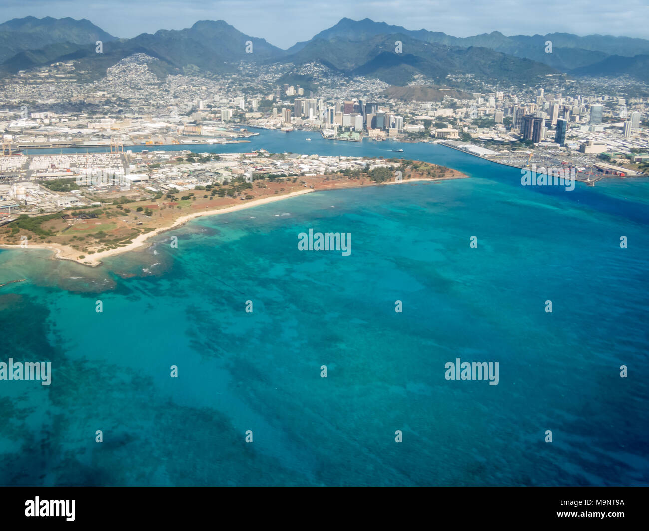 Hawaii reef aerial hi-res stock photography and images - Alamy