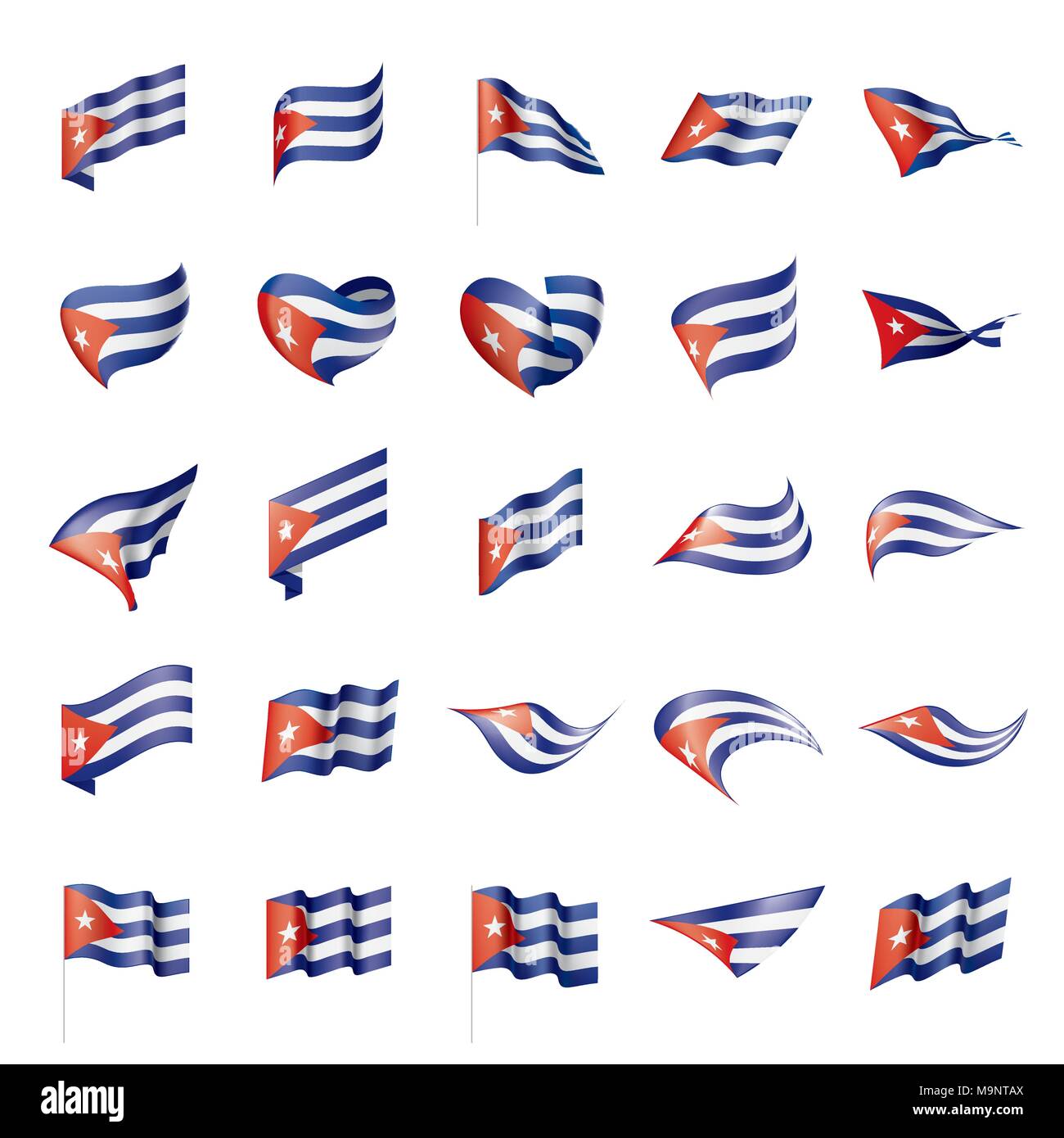 Cuba flag, vector illustration Stock Vector Image & Art Alamy