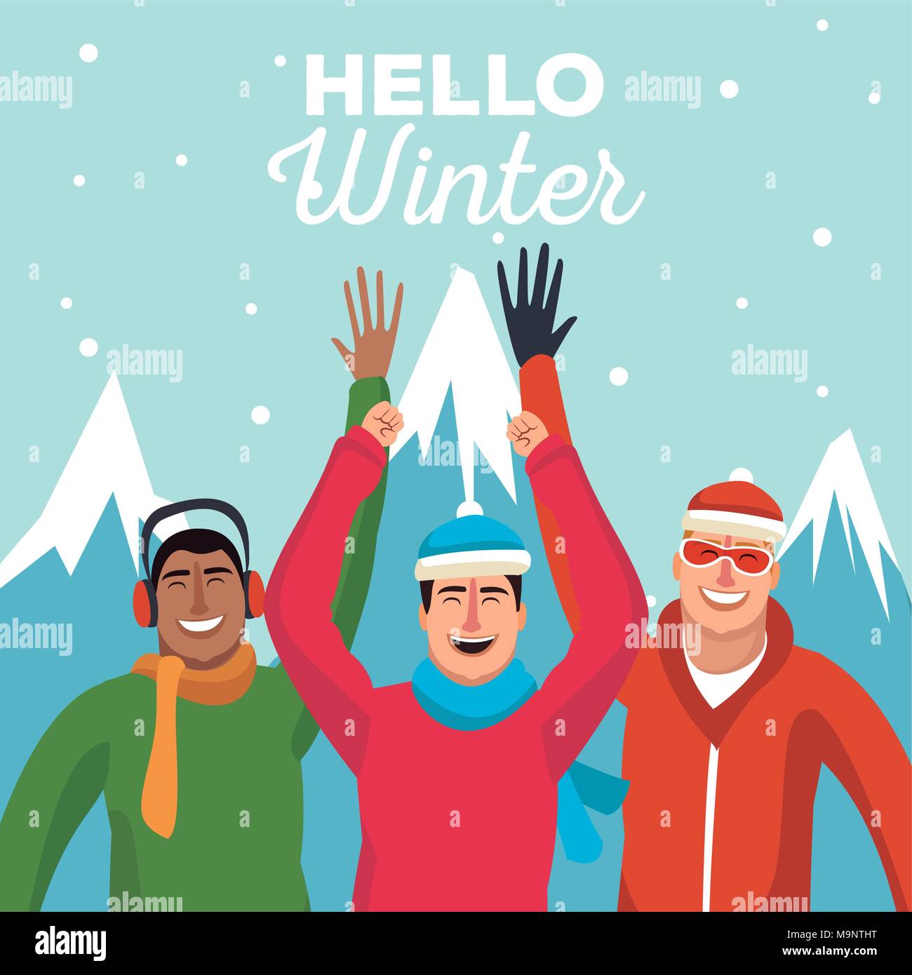 Hello winter concept Stock Vector Image & Art - Alamy
