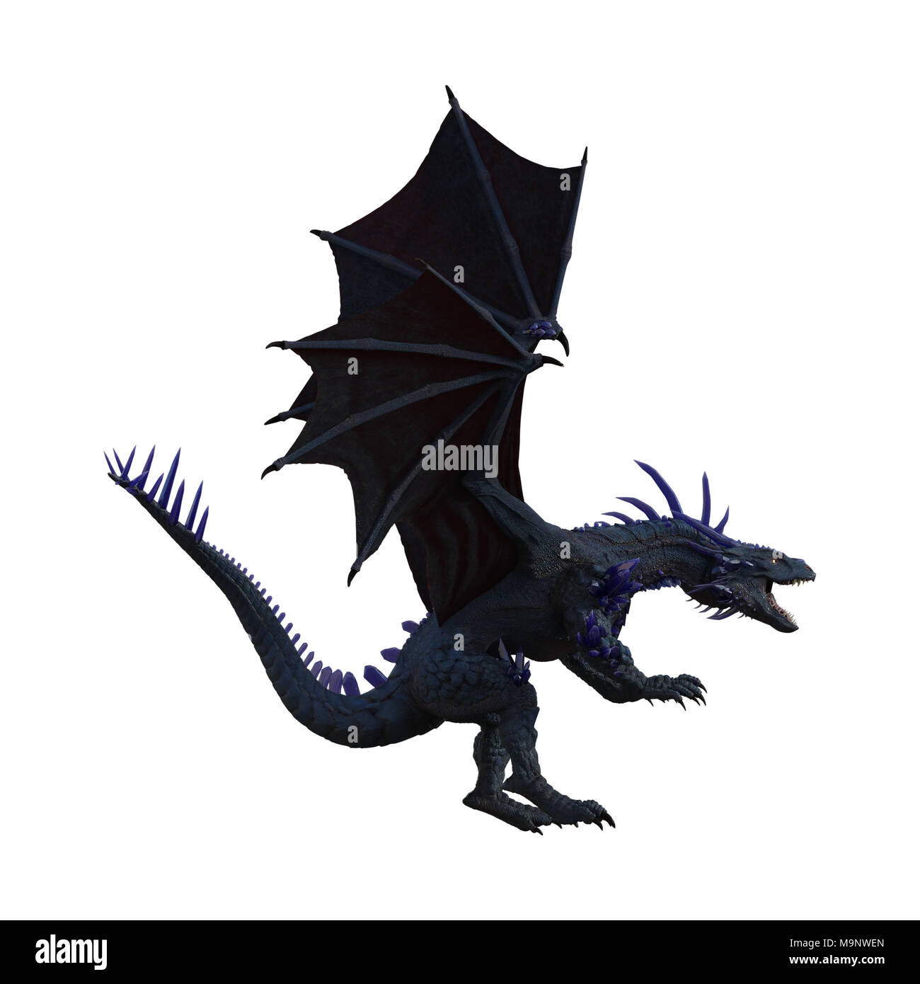 Blue Dragon Goottilainen Sormus main image 1