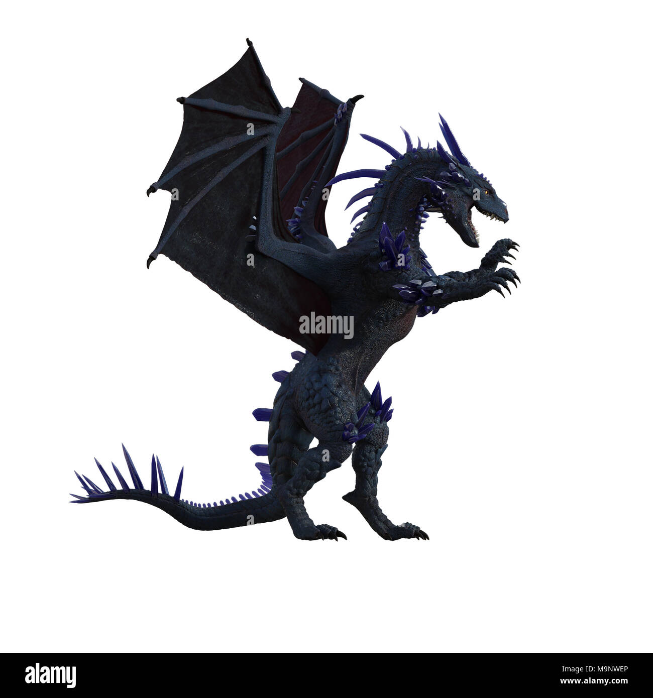 Blue Dragon Goottilainen Sormus