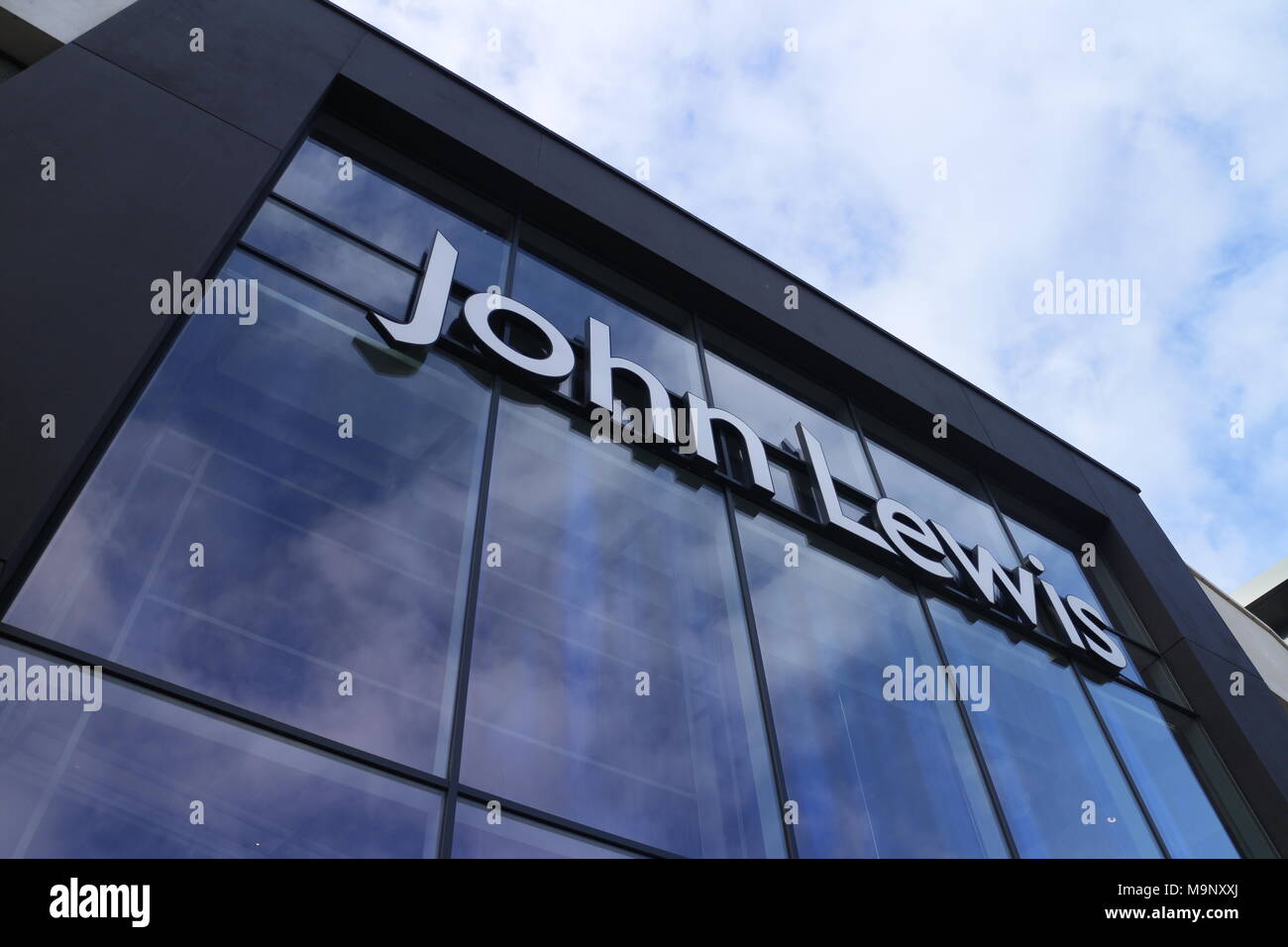 John Lewis storefront signage Stock Photo Alamy