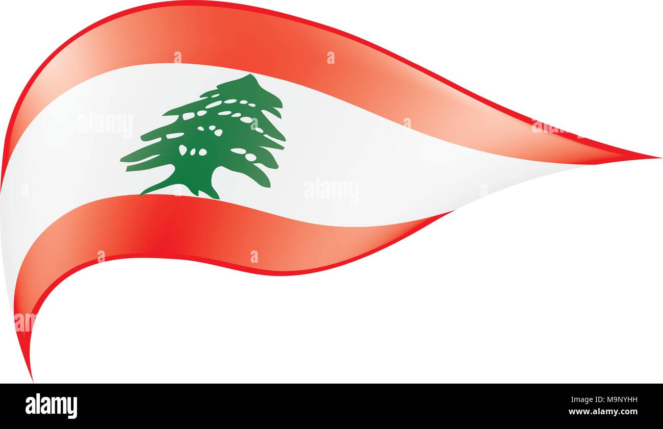 Lebanese flag, vector illustration Stock Vector Image &amp; Art - Alamy