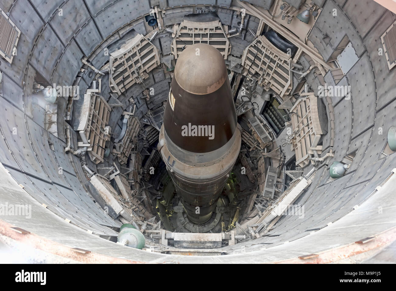 Head of the Intercontinental Rocket, Titan Missile Museum, Green Valley, Tucson, Arizona, USA Stock Photo