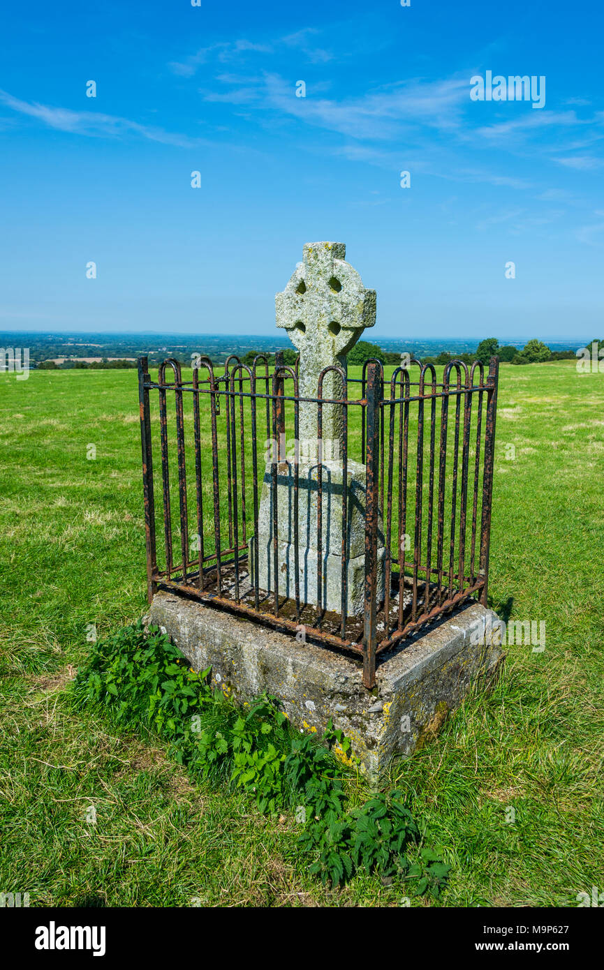 Celtic cross, Hill of Tara, County Meath, Ireland Stock Photo Alamy
