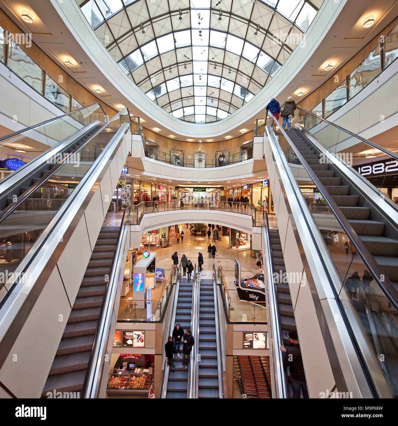 Einkaufszentrum City-Arkaden, Wuppertal, Bergisches Land, Nordrhein-Westfalen, Deutschland, Europa Stock Photo