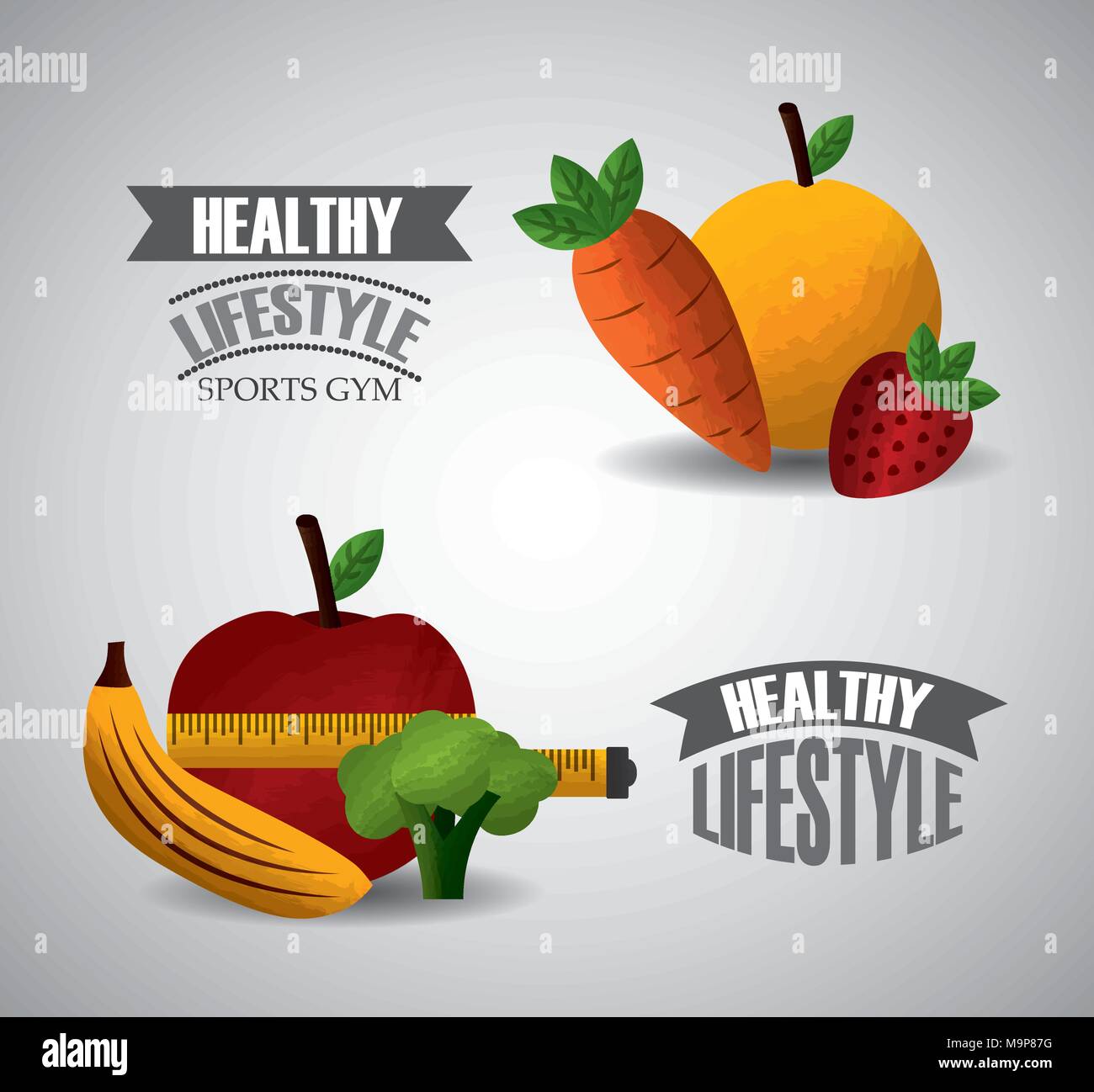 healthy lifestyle sport gym Stock Vector Image & Art - Alamy