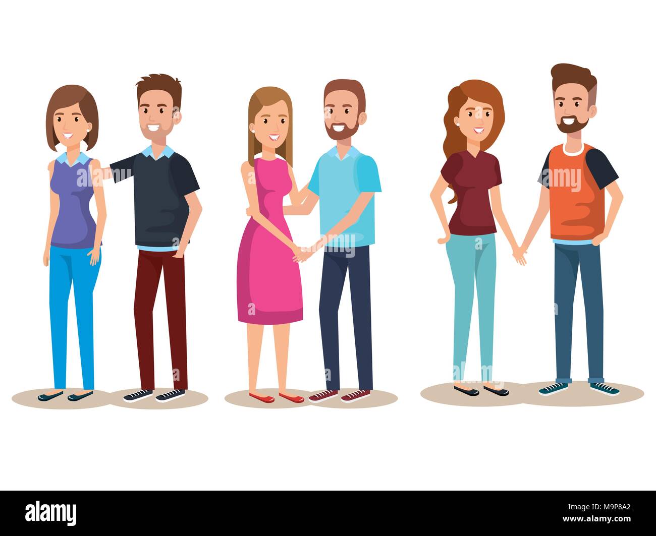 young people avatars characters Stock Vector Image & Art - Alamy