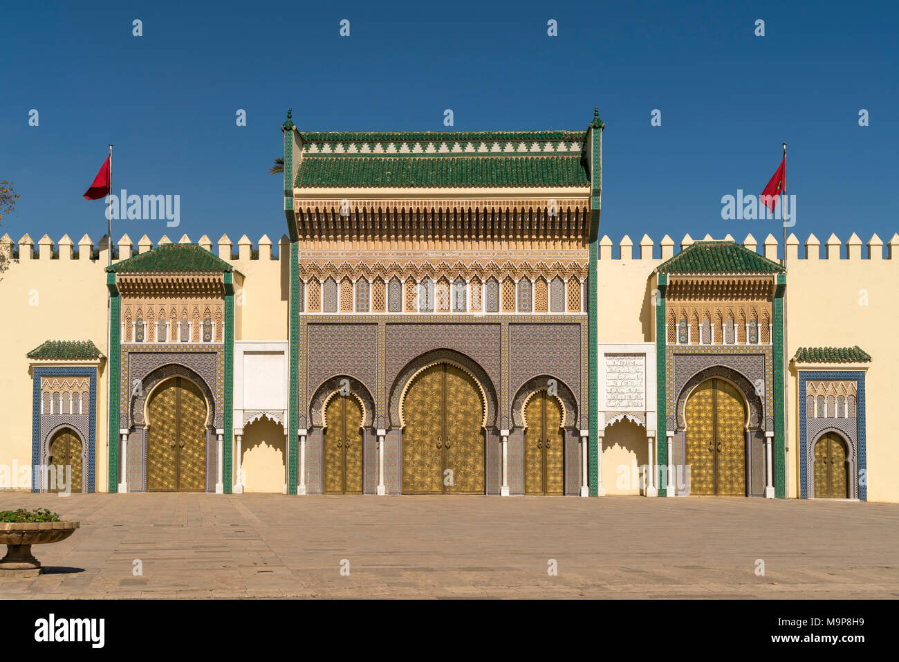 Royal Palace Dar el-Makhzen, Fez, Morocco Stock Photo - Alamy