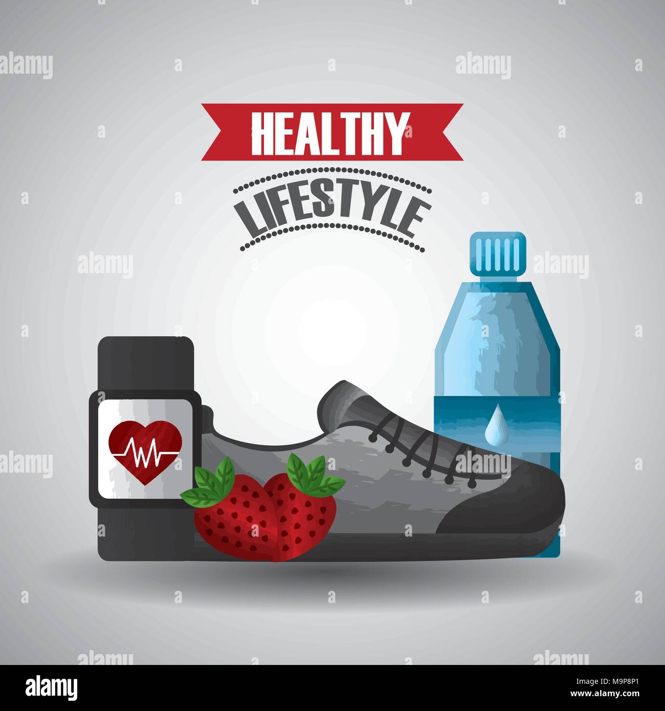 healthy lifestyle sport gym food Stock Vector Image & Art - Alamy