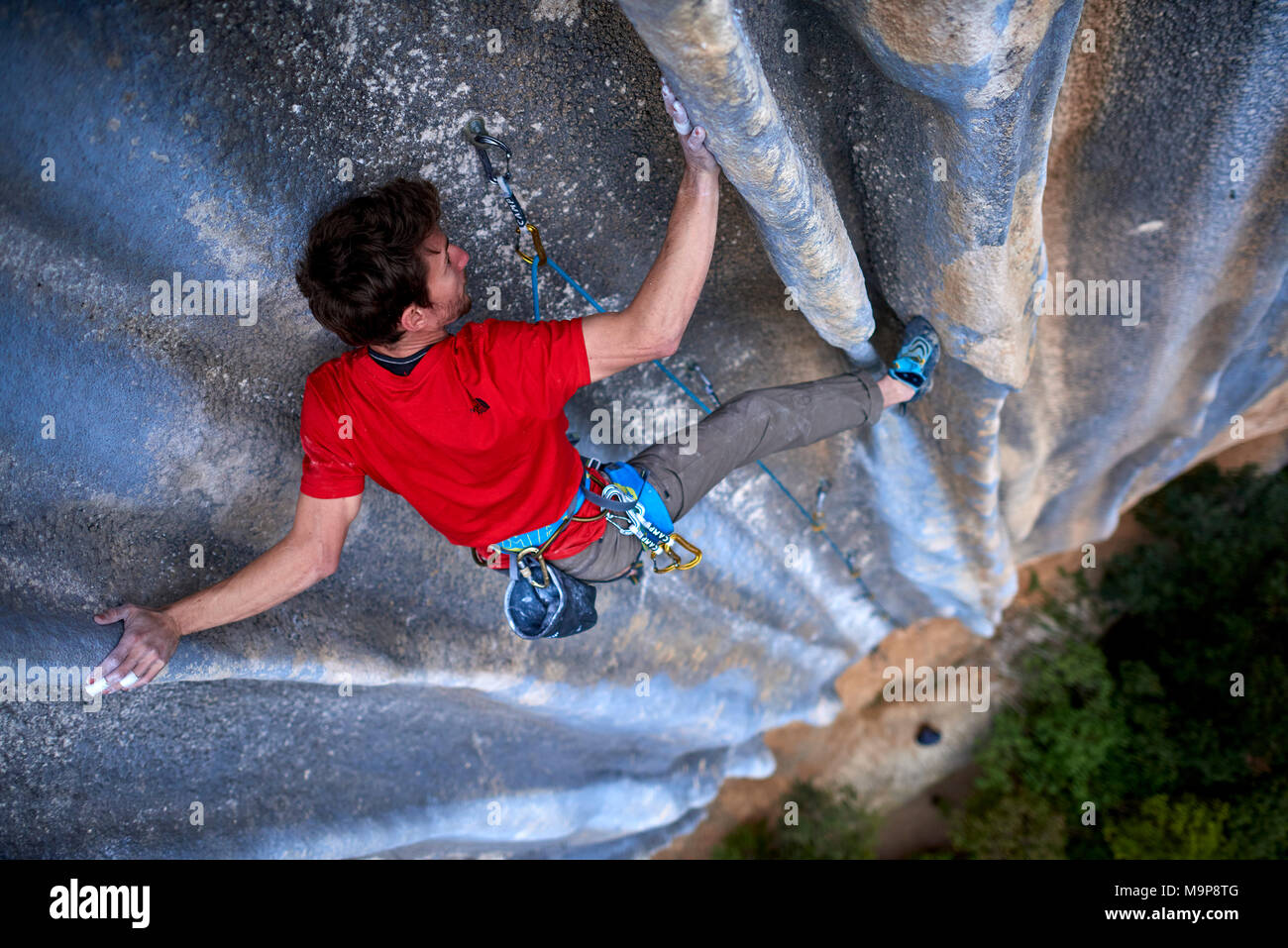 Stefano Ghisolfi - The route is Meconi, one of the beautiful 8a I