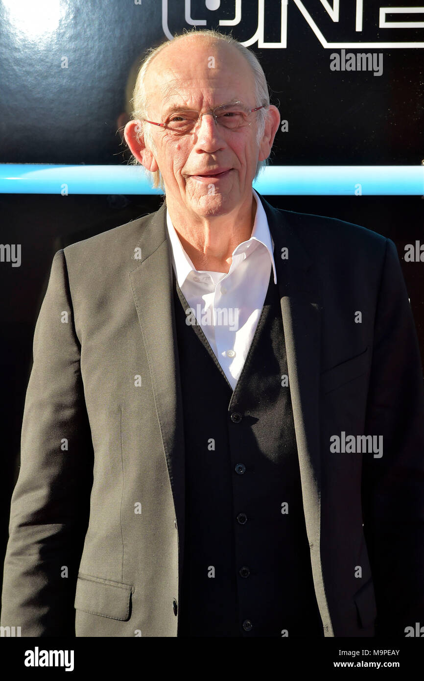 Christopher Lloyd attends the 'Ready Player One' premiere at Dolby Theater  Hollywood on March 26, 2018 in Los Angeles, California Stock Photo - Alamy