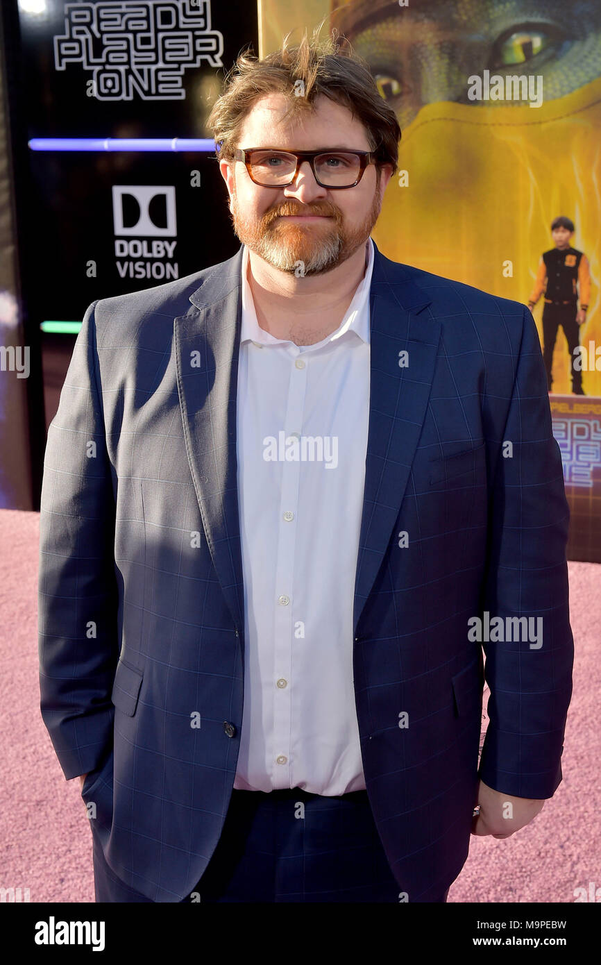 Ernest Cline attends the 'Ready Player One' premiere at Dolby Theater