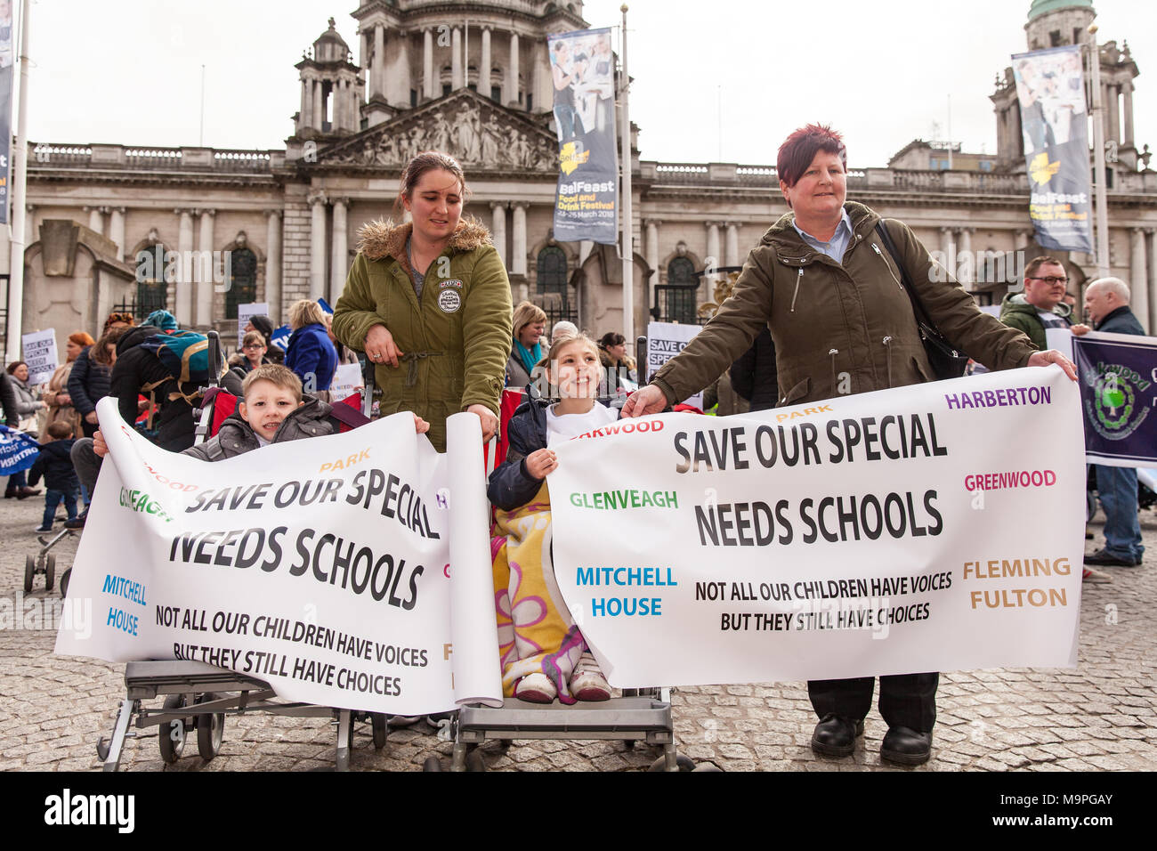 Belfast City Hall, Belfast, Northern Ireland. 27th March 2018. A