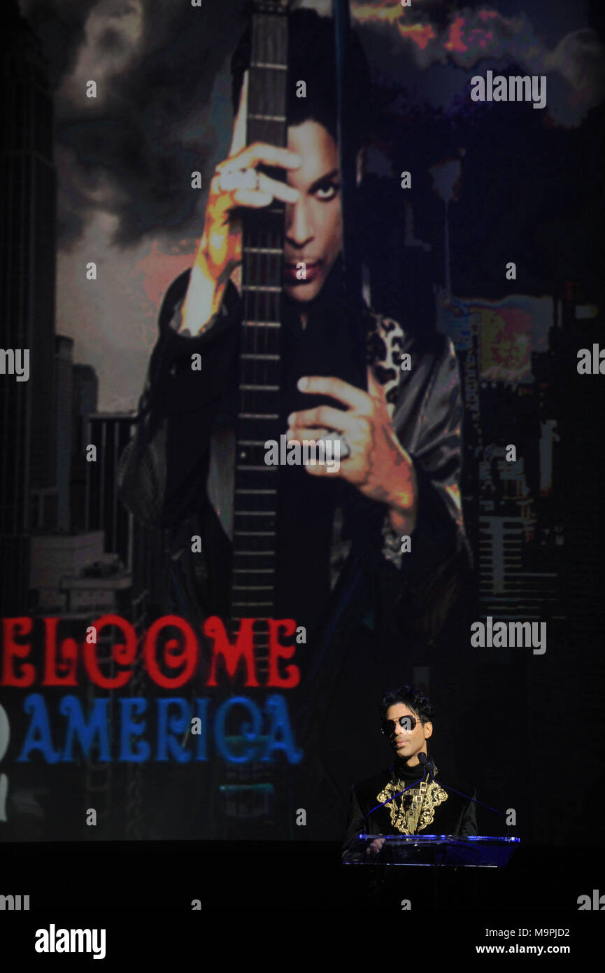 Prince In 2010 NEW YORK - OCTOBER 14: Prince announces his upcoming tour 'Welcome 2 ...