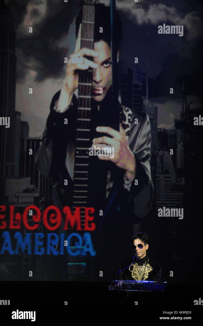 Prince In 2010 NEW YORK - OCTOBER 14: Prince announces his upcoming tour 'Welcome 2 ...