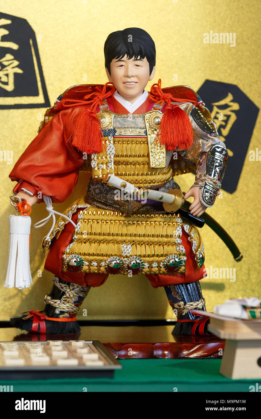 Japanese doll maker Kyugetsu unveils its new hina doll modeled 