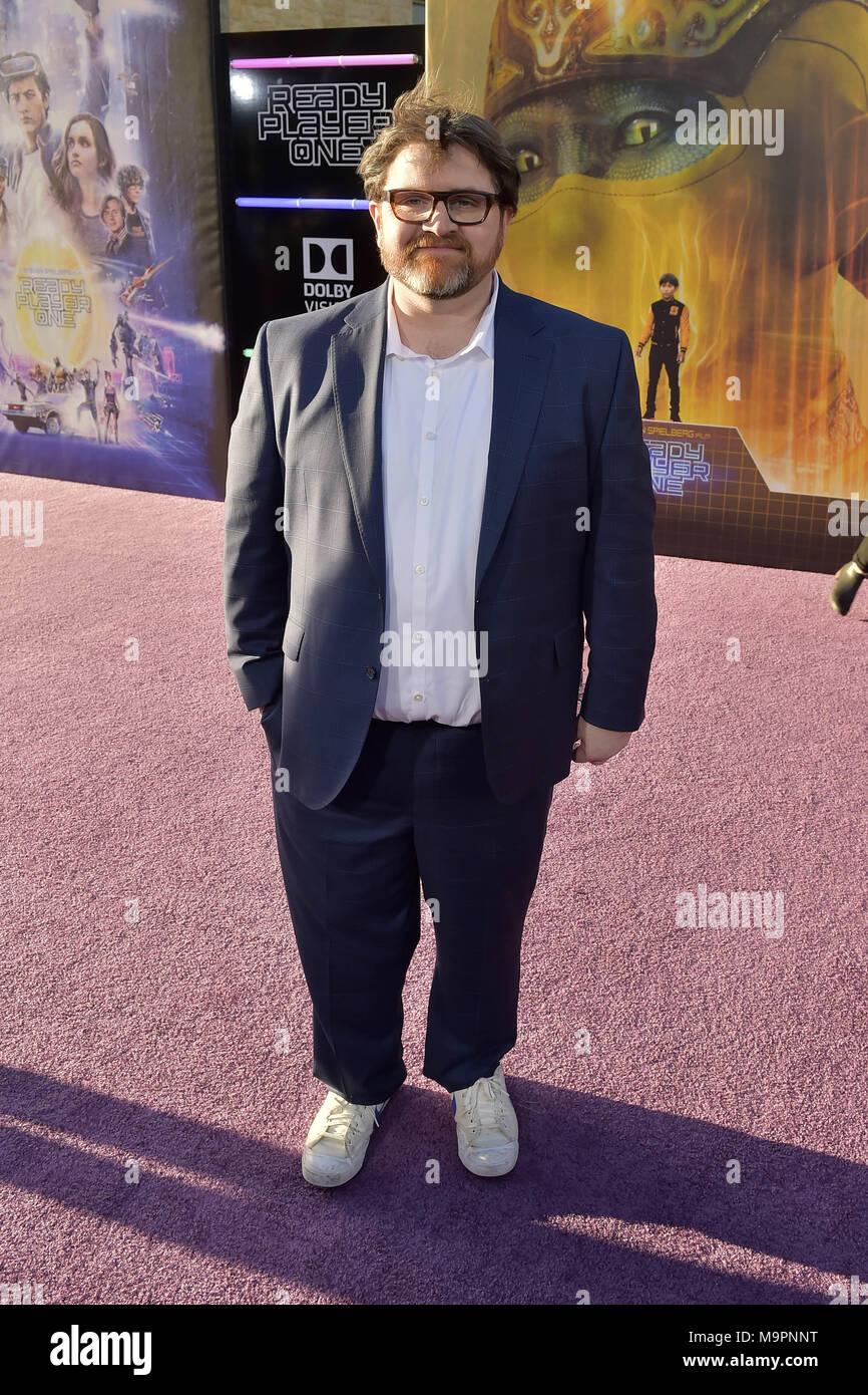 Ernest Cline attends the ‘Ready Player One’ premiere at Dolby Theater