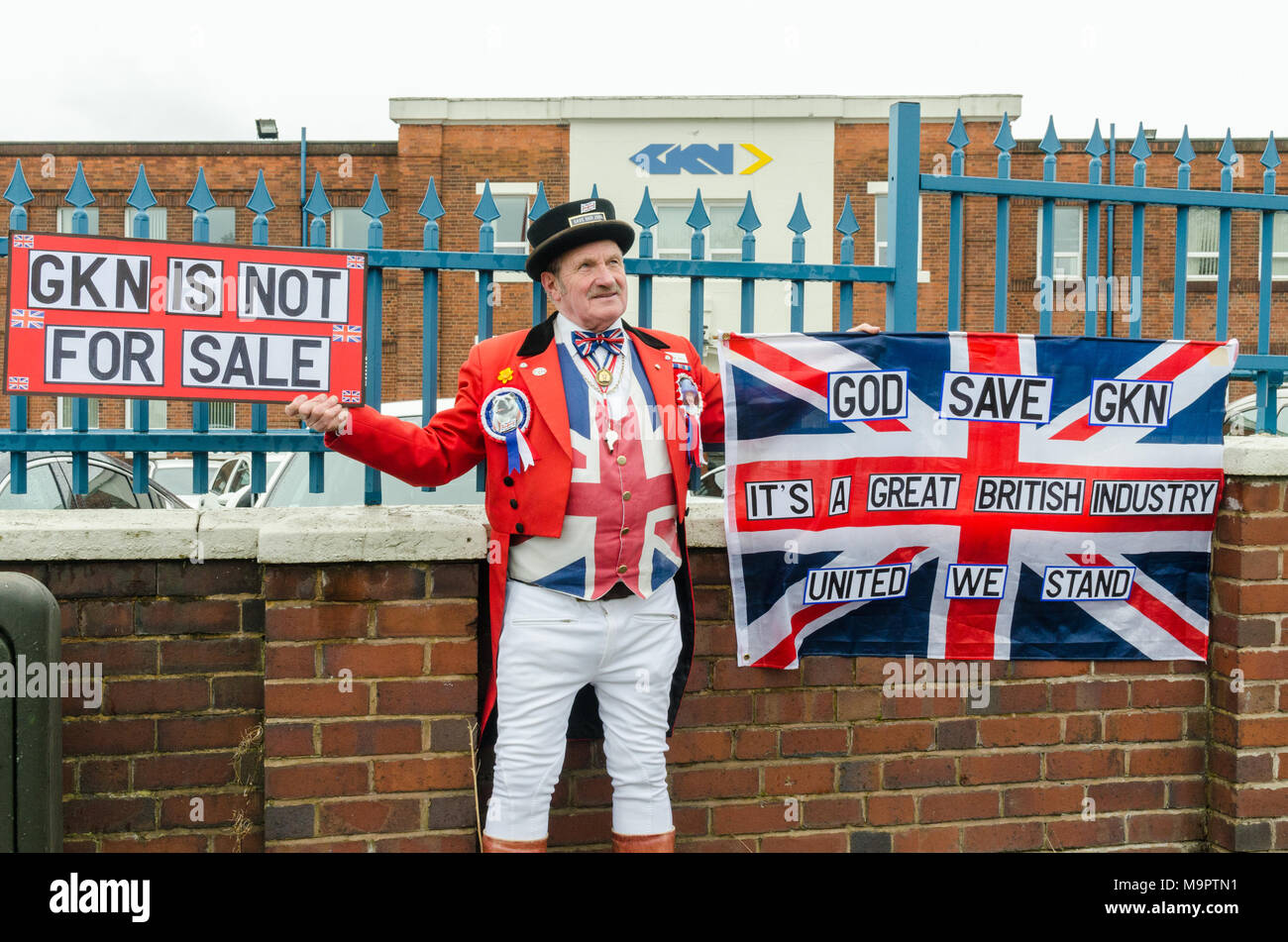 Erdington Birmingham Uk 28th March 2018 Patriotic Supporter