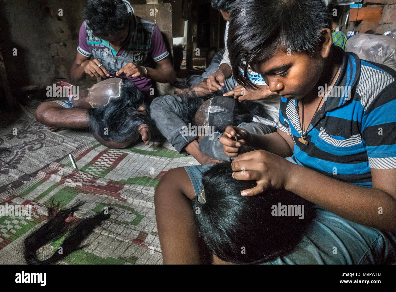 Wig hair india hi-res stock photography and images - Alamy