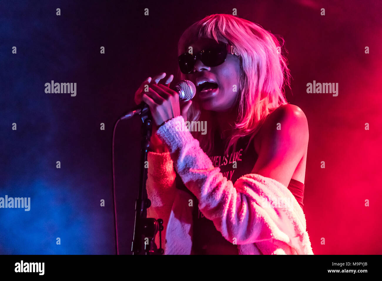 US-American rapper Shayna McHayle alias Junglepussy live at Club Südpol, Kriens, Luzern