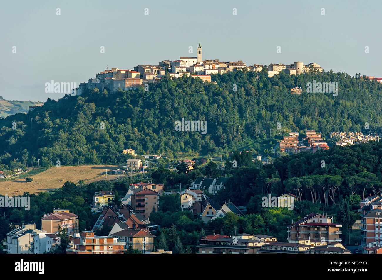 View of Campobasso on Ferrazzano, Campobasso, Molise, Italy Stock Photo