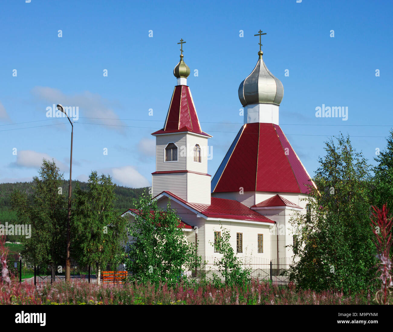 Church of the nativity of st john the baptist hires stock photography