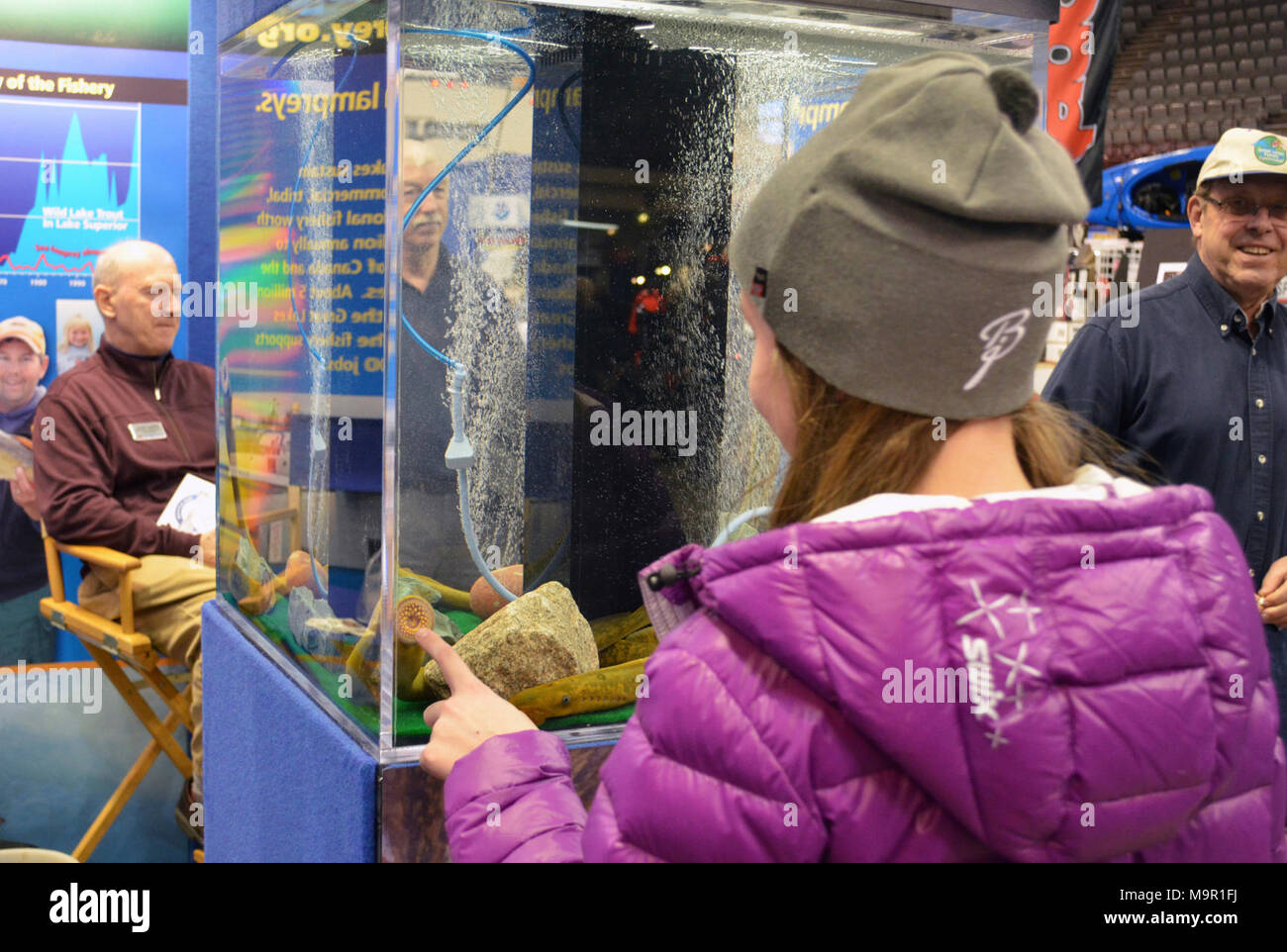 Duluth Boat Show Sea Lamprey Booth. Duluth Boat Show Sea Lamprey