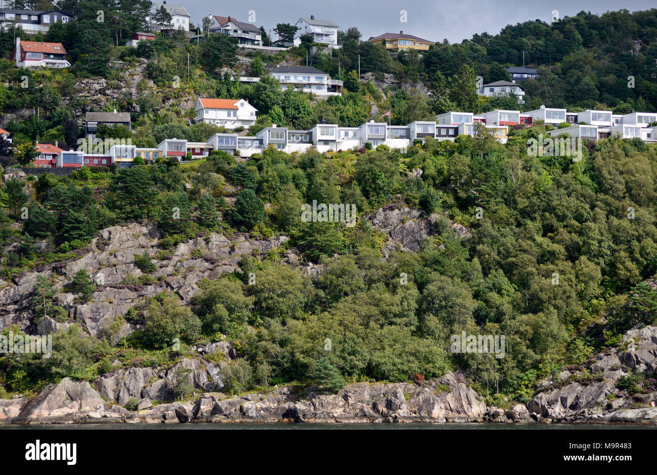 Bergen suburbs, Norway Stock Photo