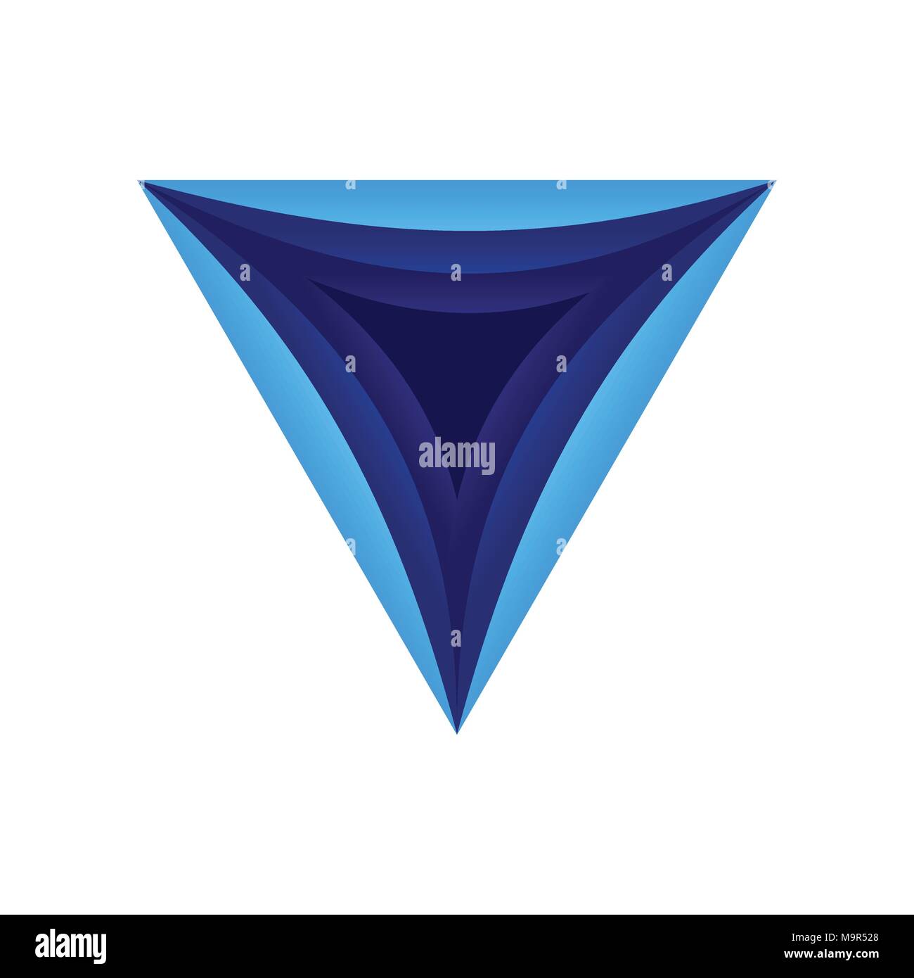Triangle Dimensional Hole Vector Symbol Graphic Logo Design Stock Vector