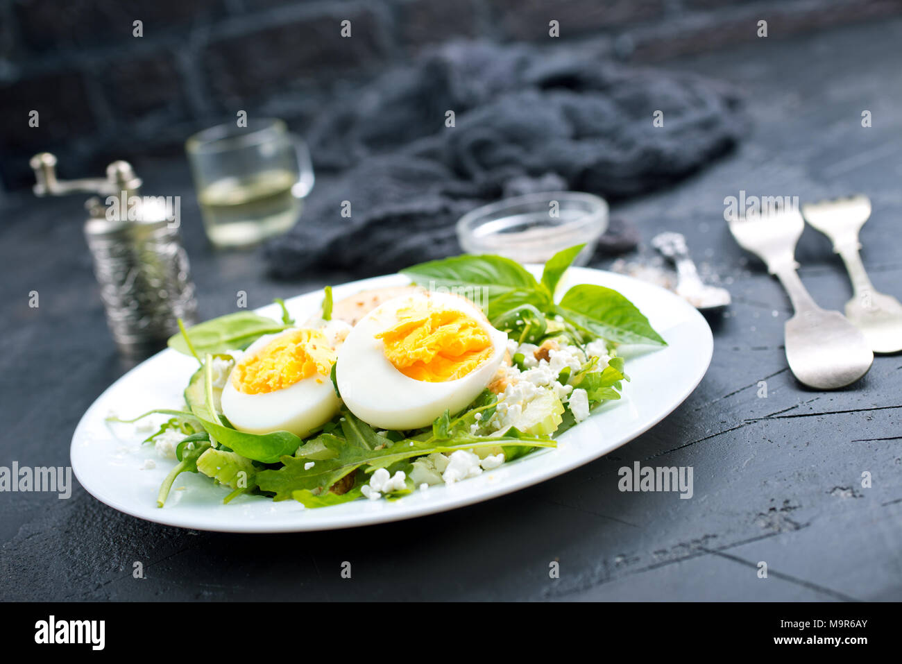 Bulgerty Eatable diet food,boiled bulgur with vegetables and egg Stock Photo - Alamy