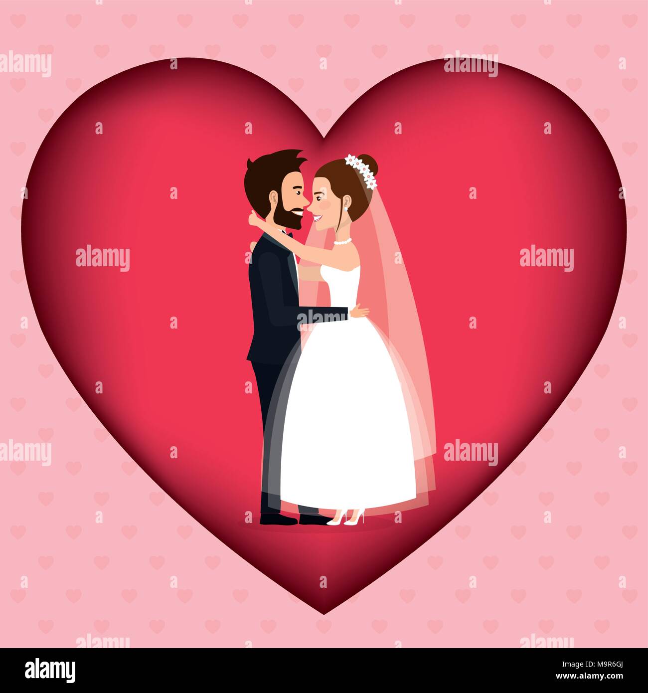 Premium Vector  Romantic couple love heart pose illustration