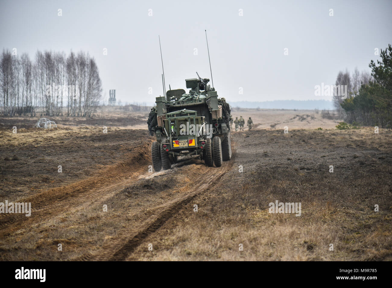 U.S. Soldiers assigned to Alpha Troop, Regimental Engineer Squadron ...