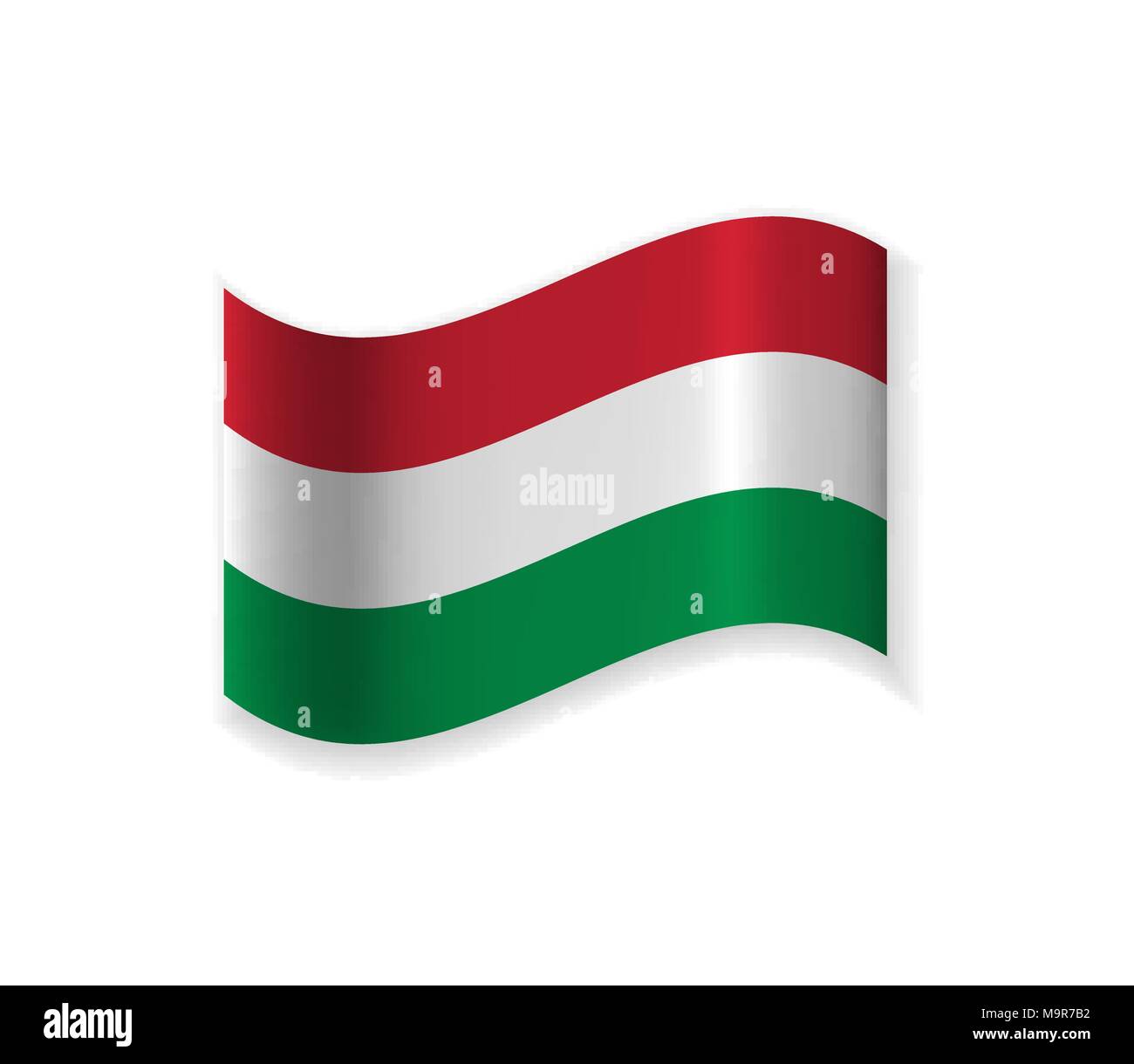 The Official Flag Of Hungary Stock Vector