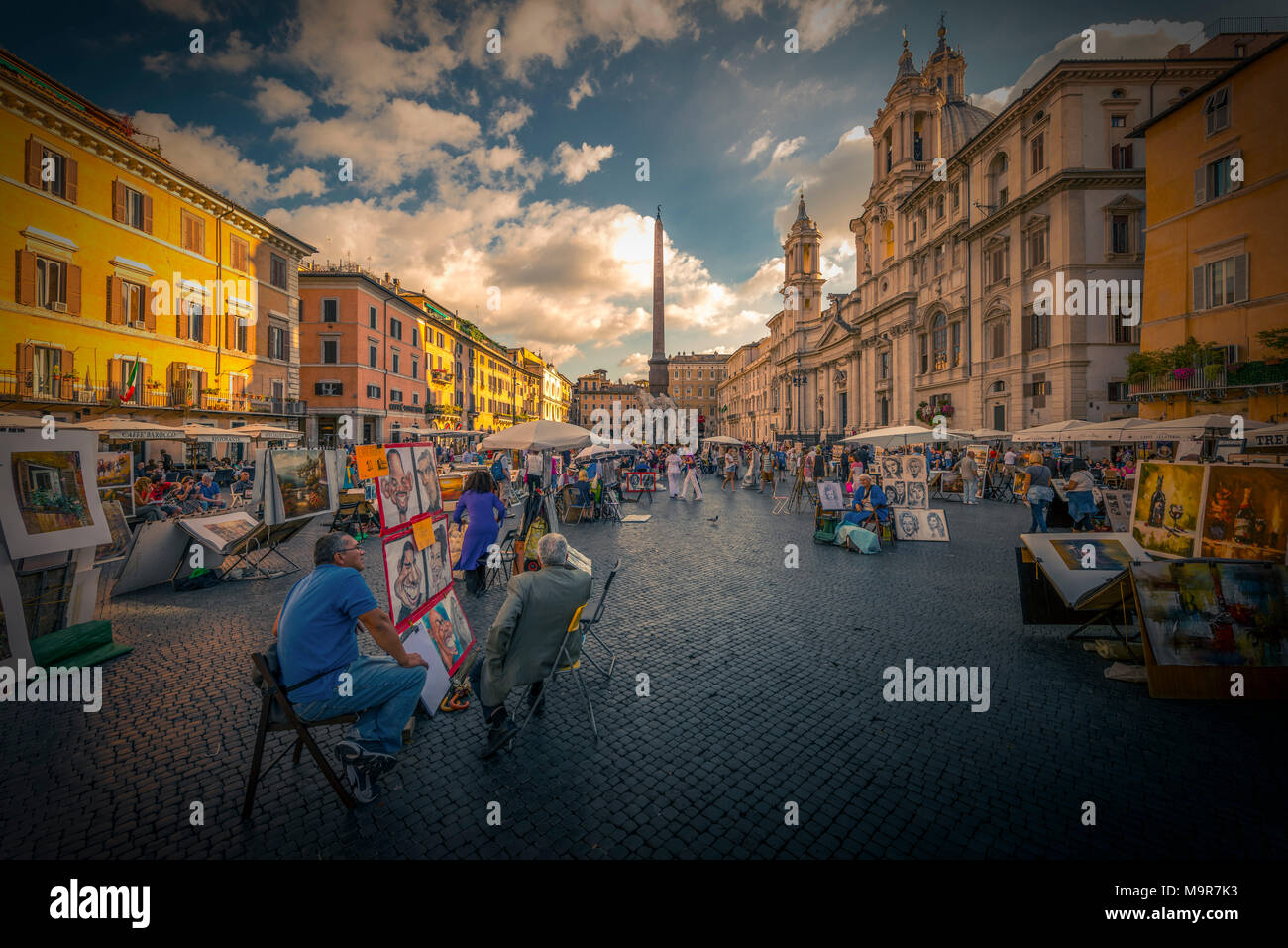 Europa, Italien, Rom, Platz, Piazza Navona Stock Photo