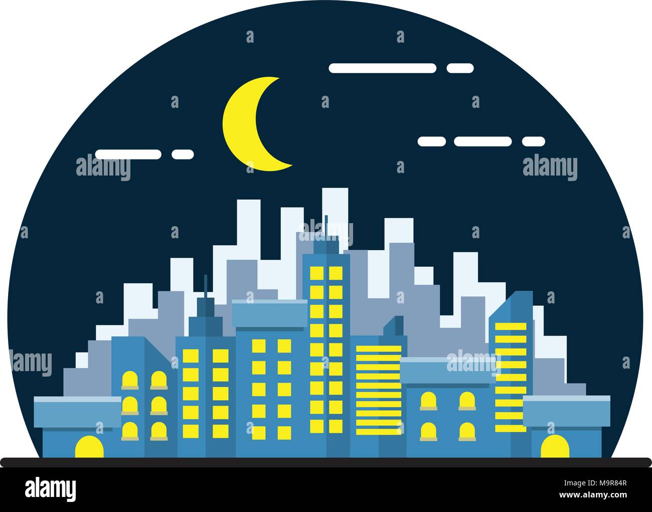 City landscape illustration Stock Vector Images - Alamy