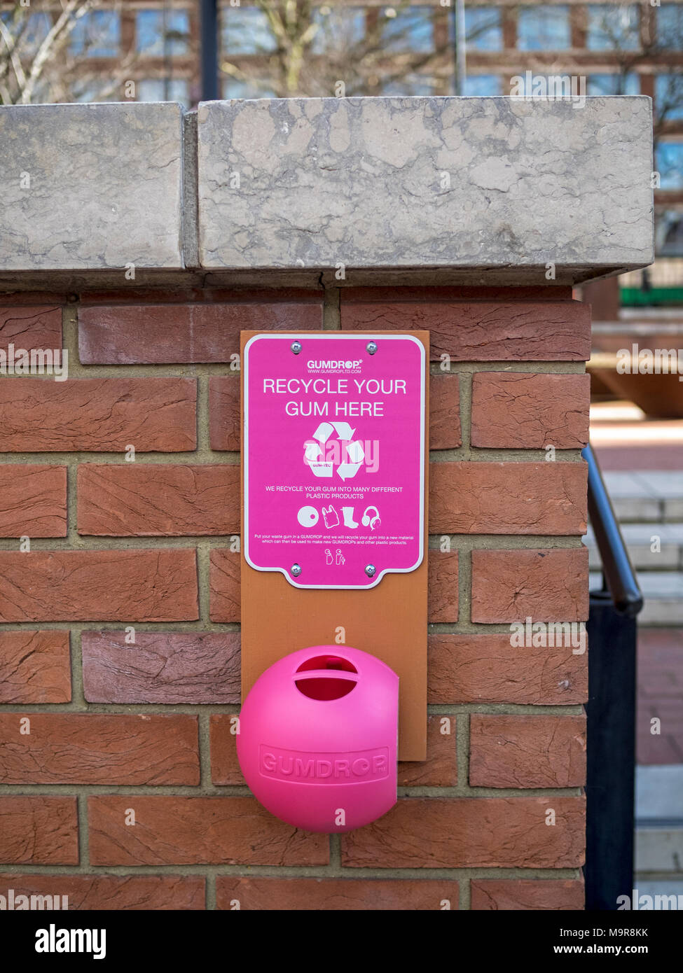 GUMDROP GUM RECYCLING POINT Stock Photo Alamy