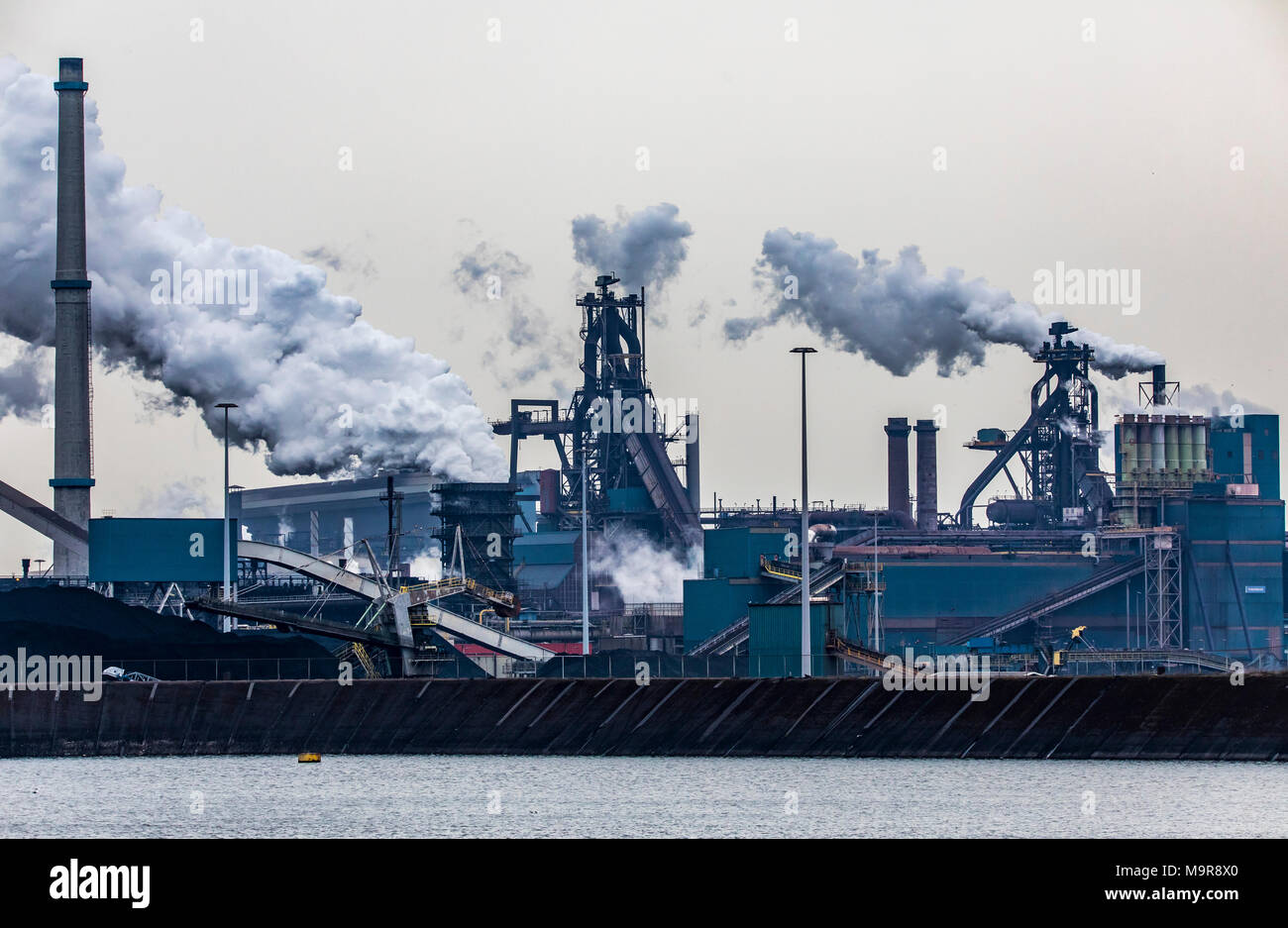 Tata Steel Na Holanda De IJmuiden Imagem Editorial - Imagem de