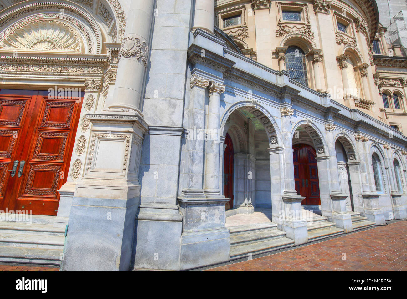 Boston churches at Back Bay Stock Photo Alamy