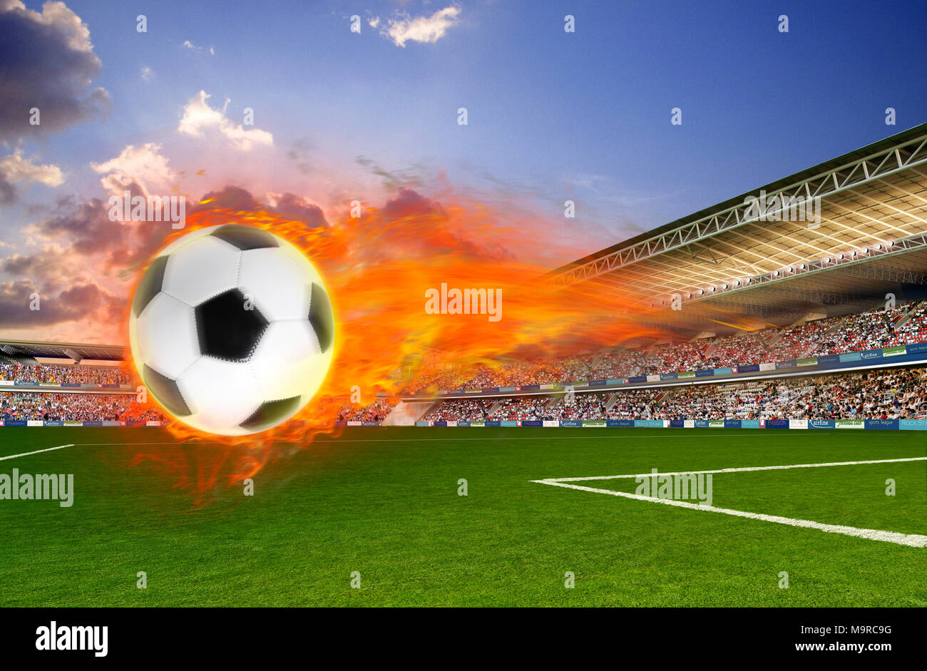 Soccer ball exploding in hi-res stock photography and images - Alamy