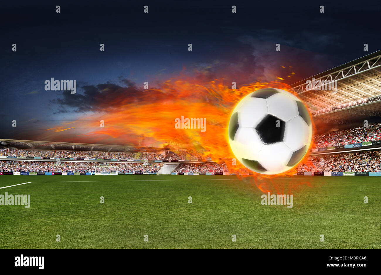Soccer ball exploding in hi-res stock photography and images - Alamy